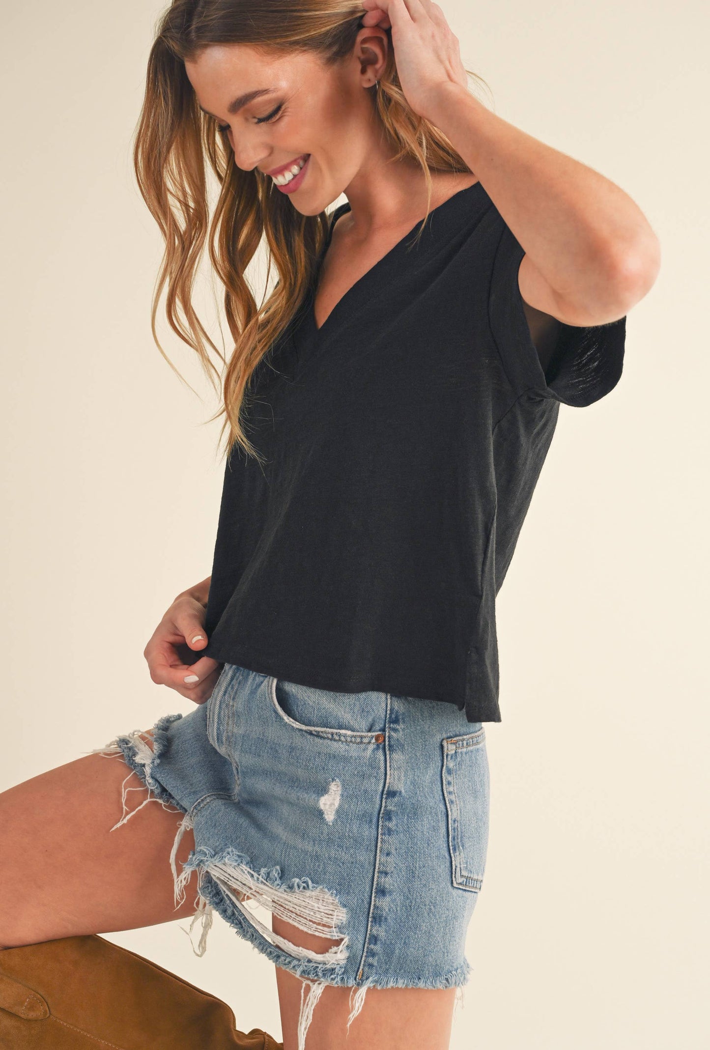 Til V-Neck Baby Top