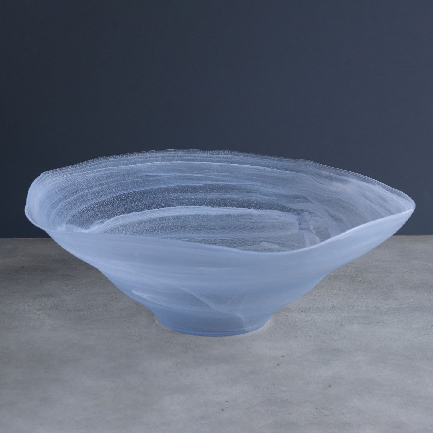 XL Glass Alabaster Wave Bowl