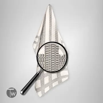Shit Show Vintage Stripe Tea Towel