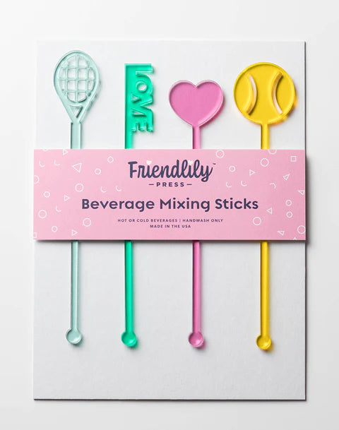 Tennis Love Drink Stirrers