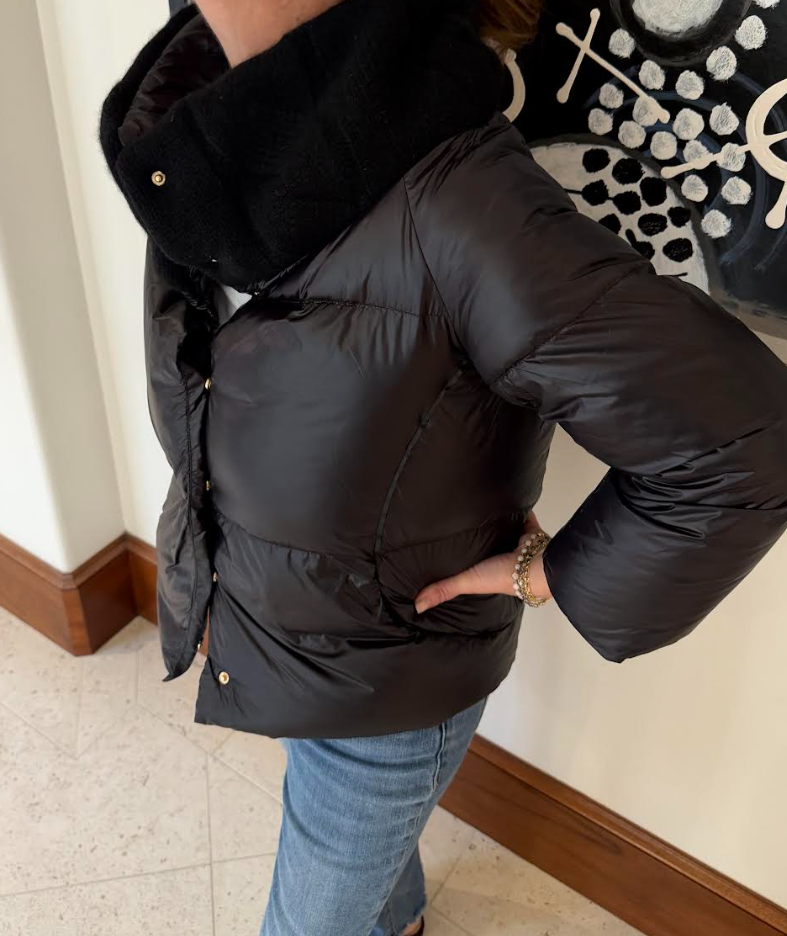Vail Black Shine Puffer