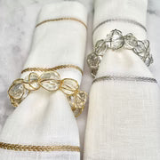 Crystal Bauble Napkin Rings