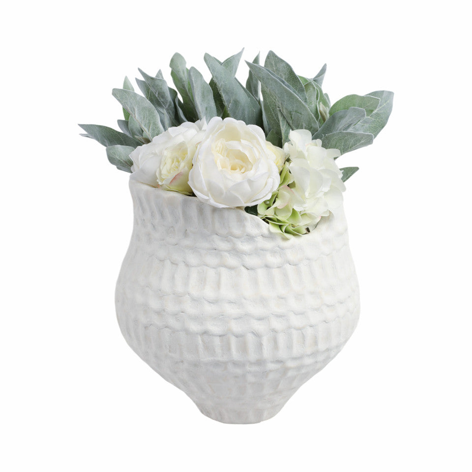 Callan Small Porcelain Vase, Ivory