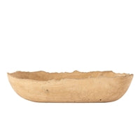 Serving Dish Large Beige Resin 23.2"
