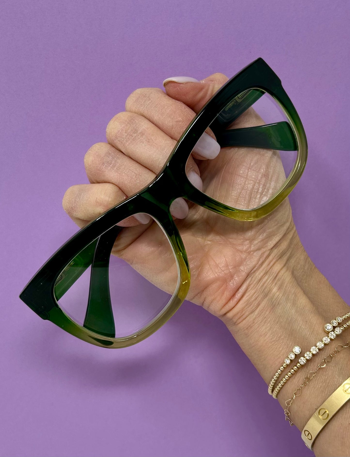 2 tone green readers