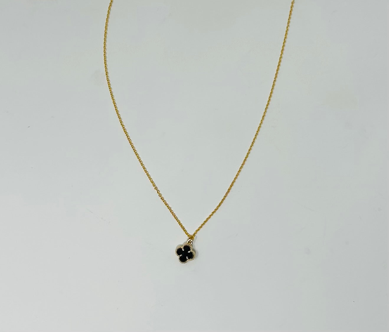 Glass Clover Necklace