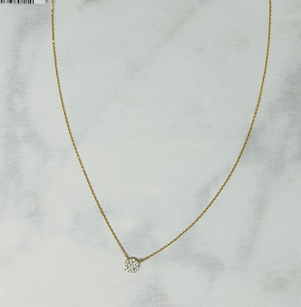 CZ Disk Necklace