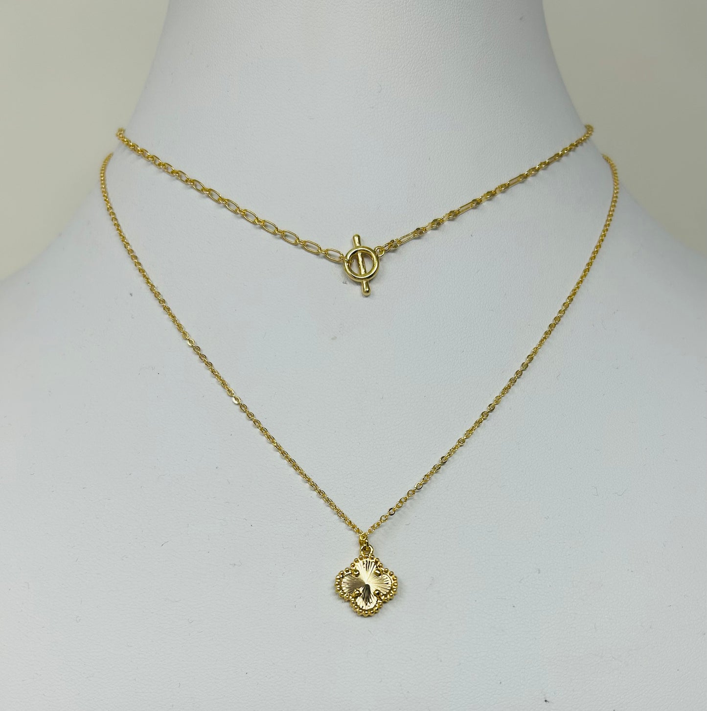 Layered Clover Necklace