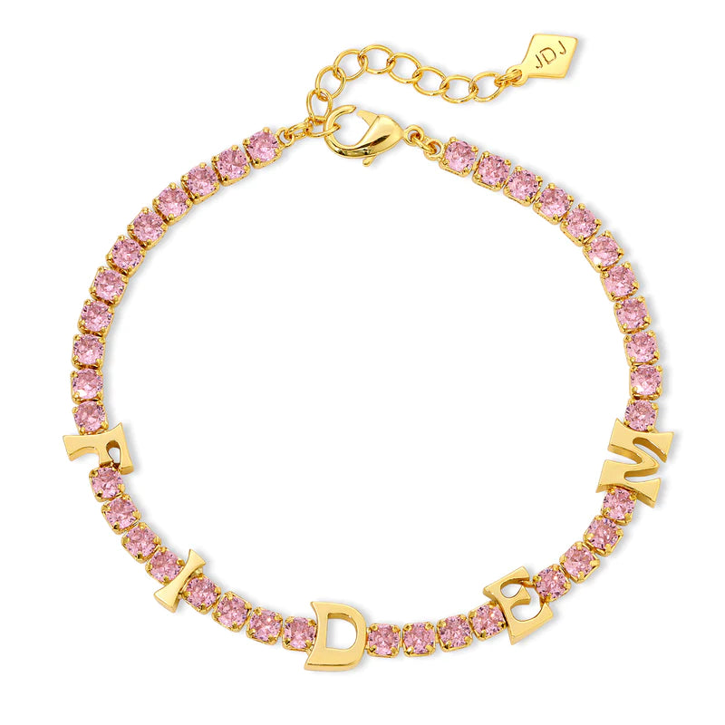 Fidem Tennis Bracelet Pink