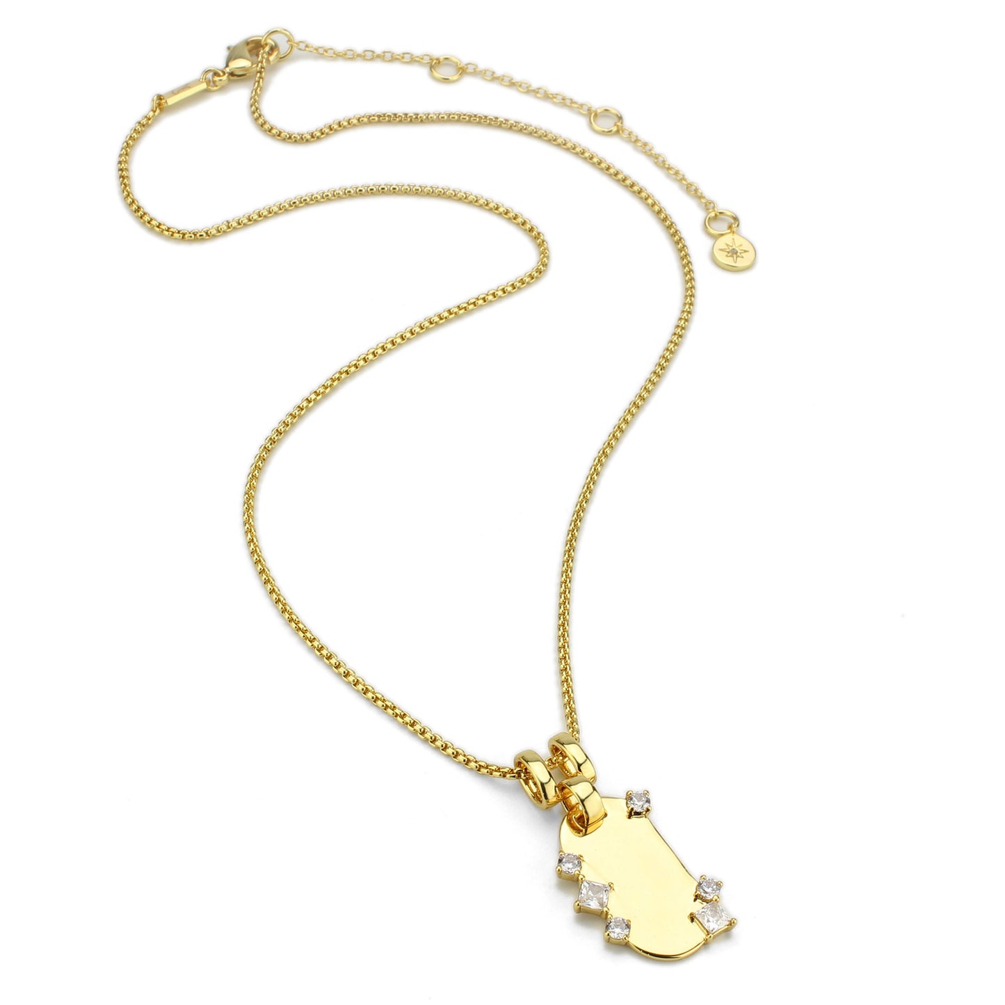 Watch Me Now Tag Pendant Necklace