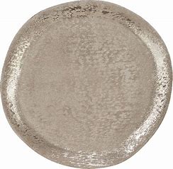Silver Brushed Aluminum Charger Set of 4