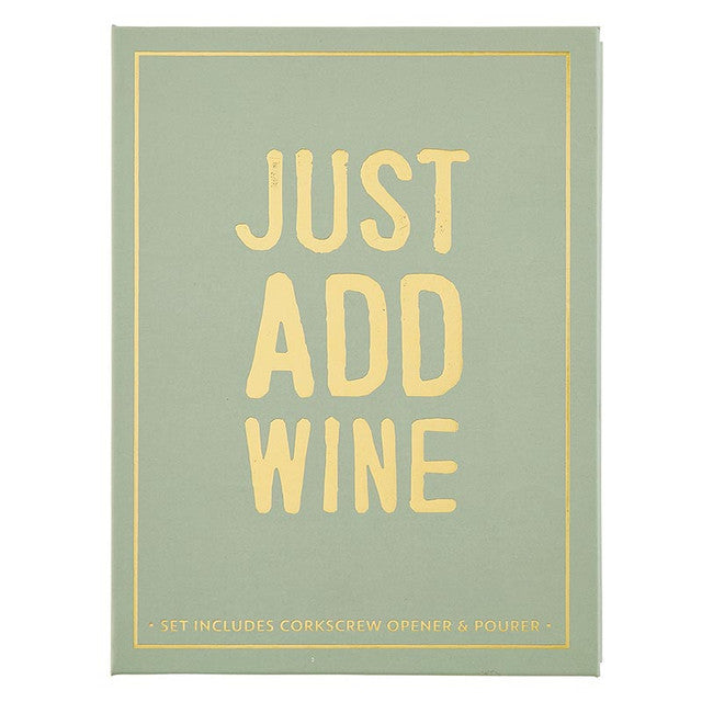 Wine Serving Set Book Box