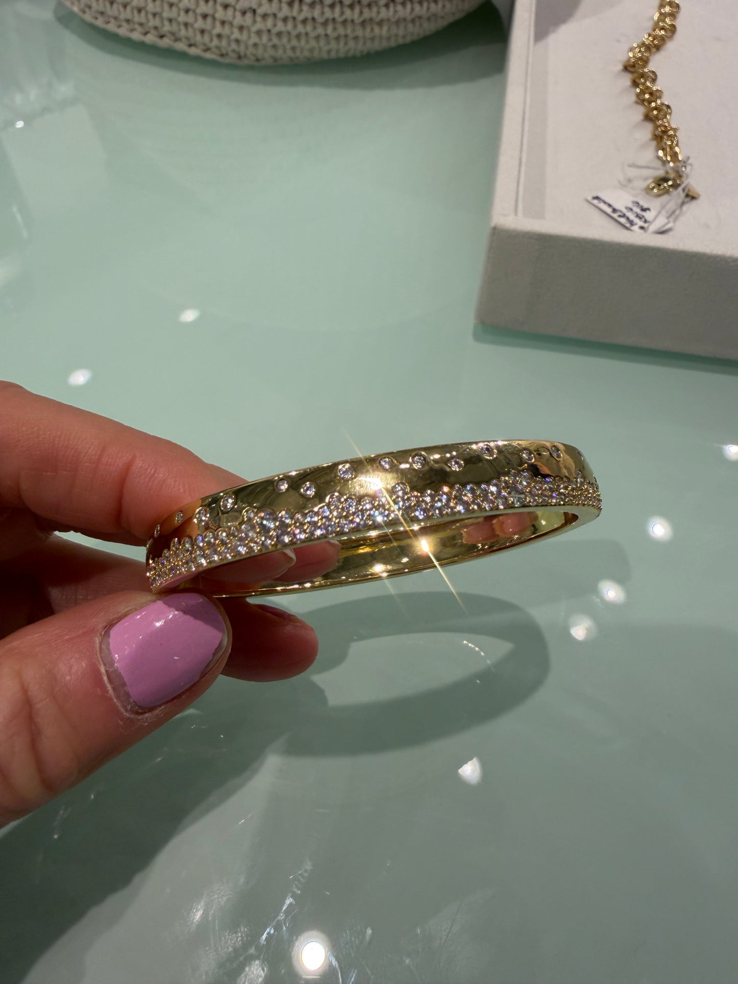 Razor Edge Bangle yellow gold