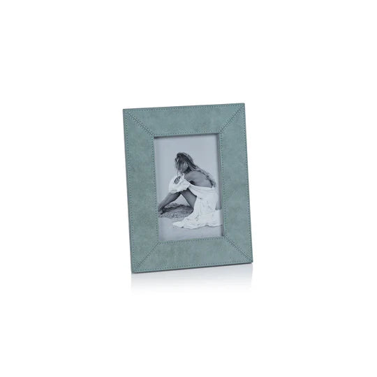 Suede Lux Photo Frame - Côte d'Azur Blue - 5X7