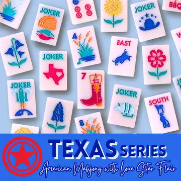 The Texas Series | American Mahjong with Lone Star Flair | Colorful Unique Tiles