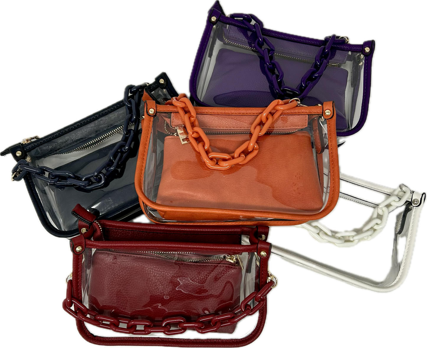 Jessica Clear Crossbody Stadium Bag