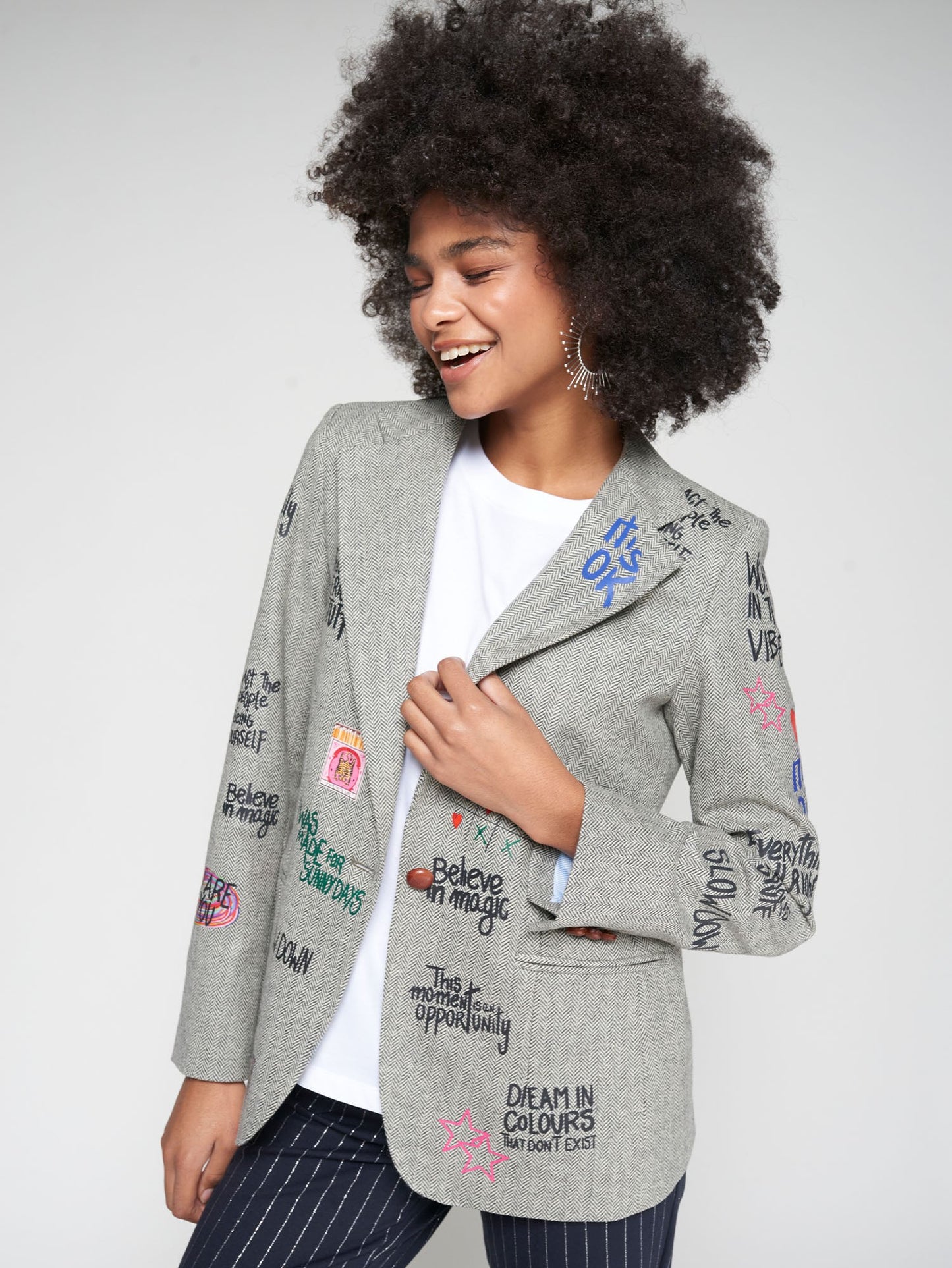 JACKET HELEN GARFFITI ESPIGA VD