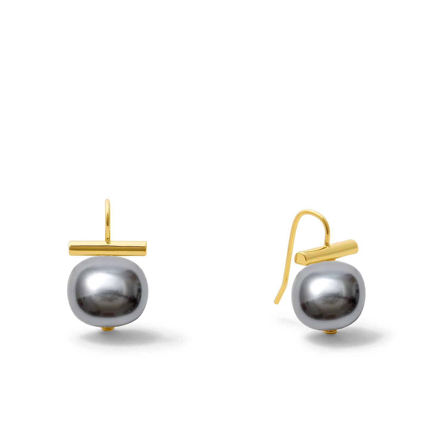 Medium Pebble Pearl Earrings