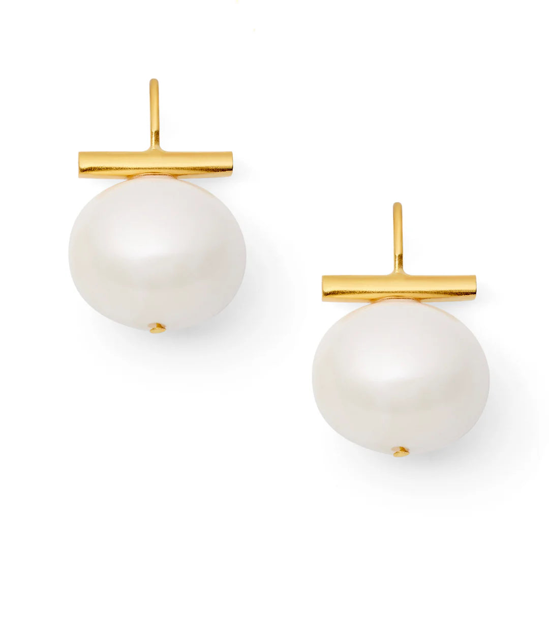 Medium Pebble Pearl Earrings