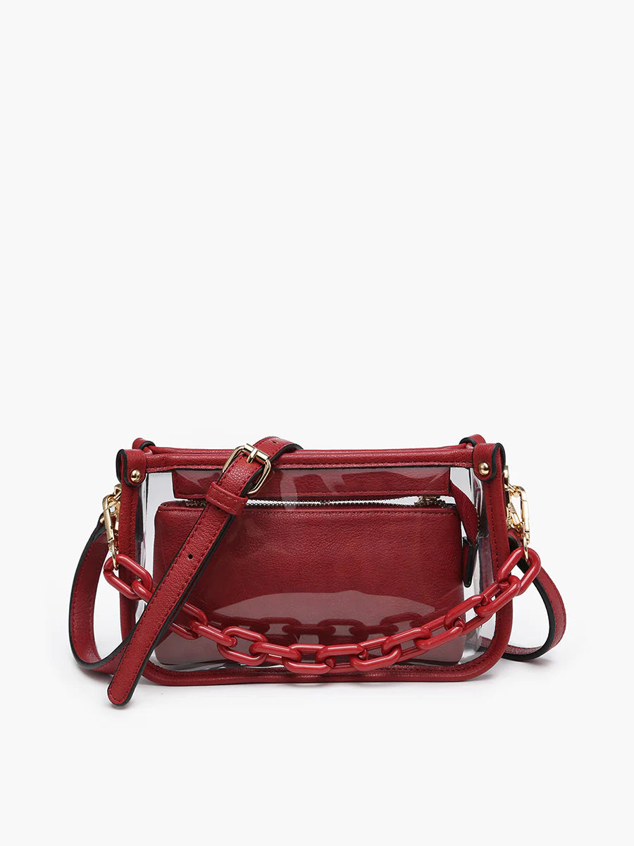 Jessica Clear Crossbody Stadium Bag