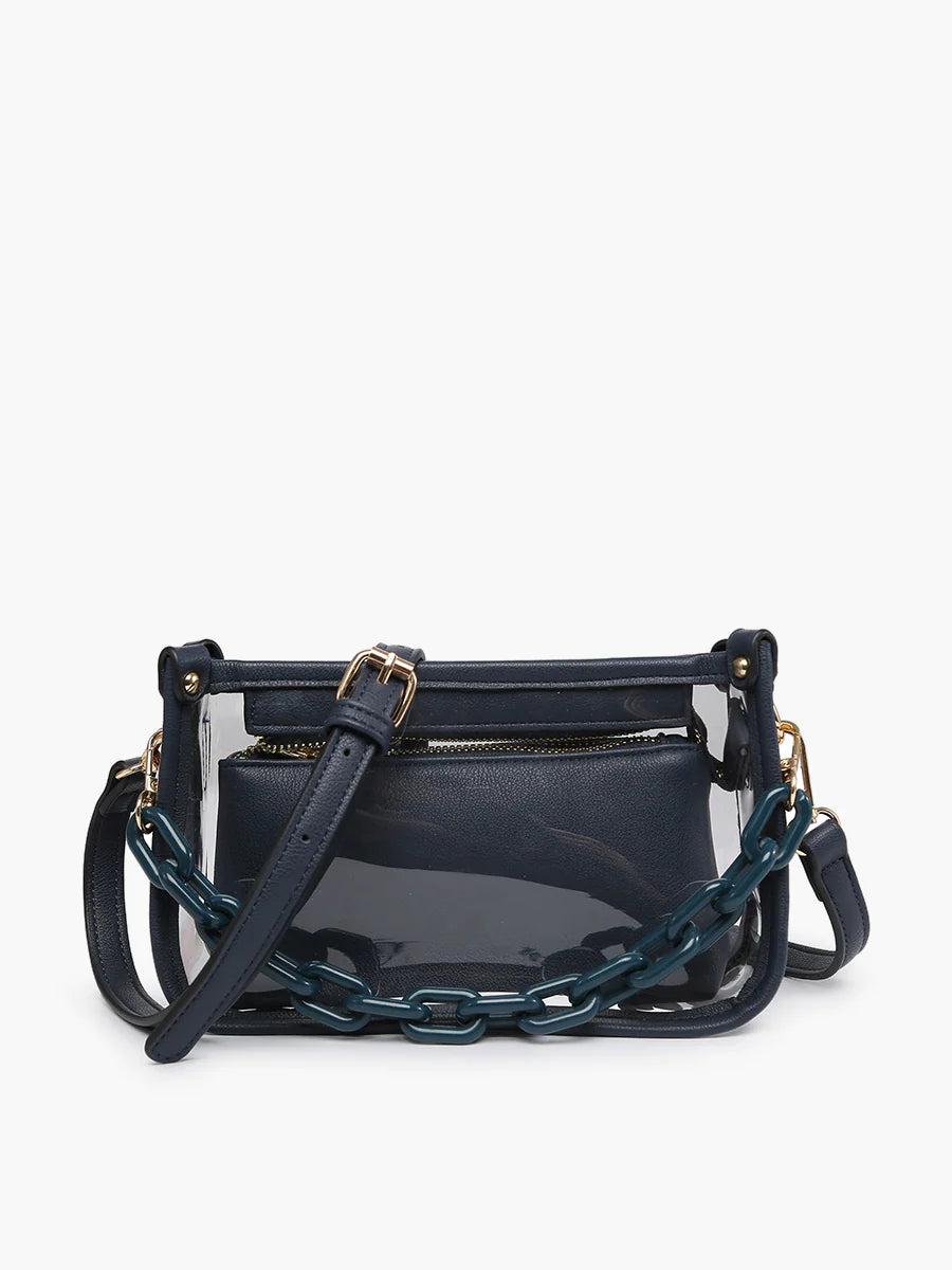 Jessica Clear Crossbody Stadium Bag