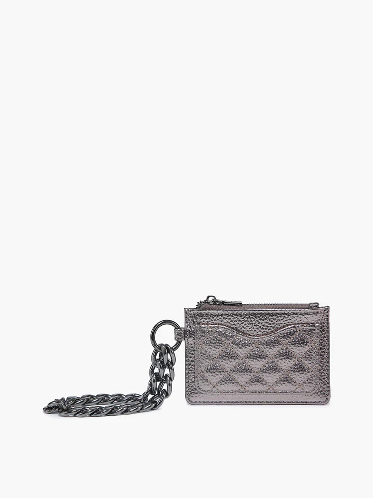 Rhodes Quilted Wallet w Acrylic Wristlet