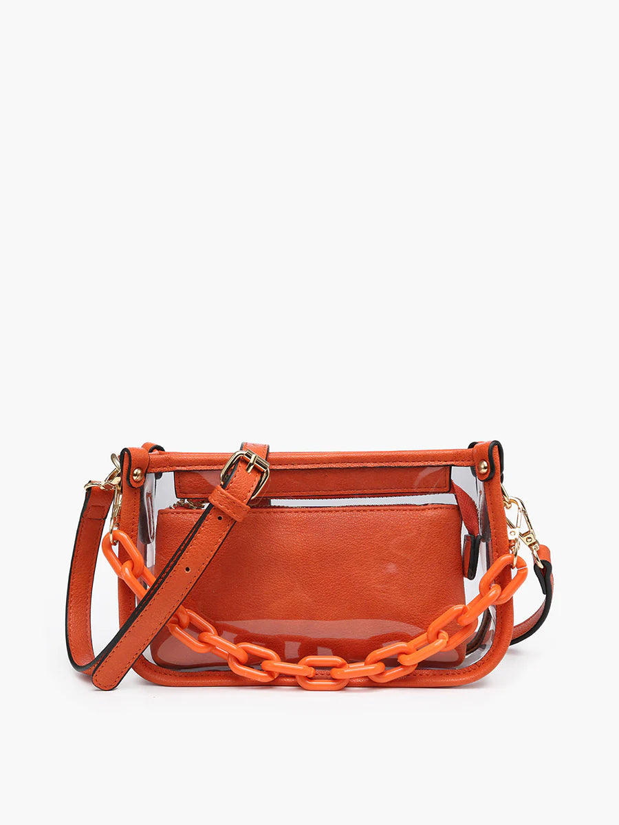 Jessica Clear Crossbody Stadium Bag