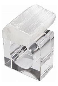 Selenite Napkin Rings Set of 4