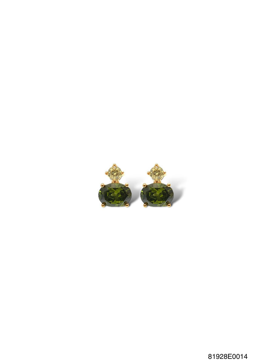 Elle Stud E G Peridot