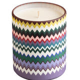 Missoni Home Scented Candle MICRO ZIG ZAG 220gr diam. 3.3", H 3.5" × 1