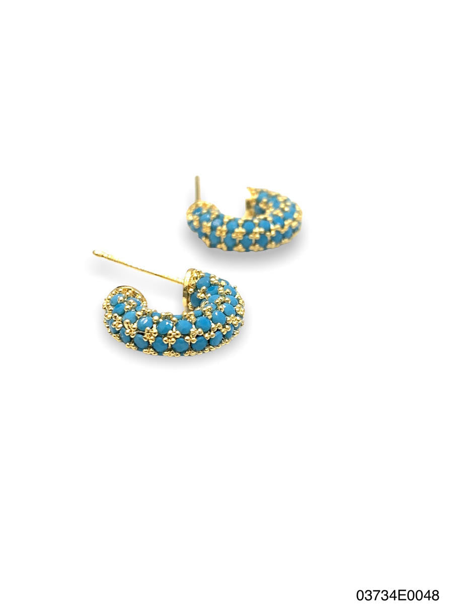 Arden Petite Hoop E G Turq