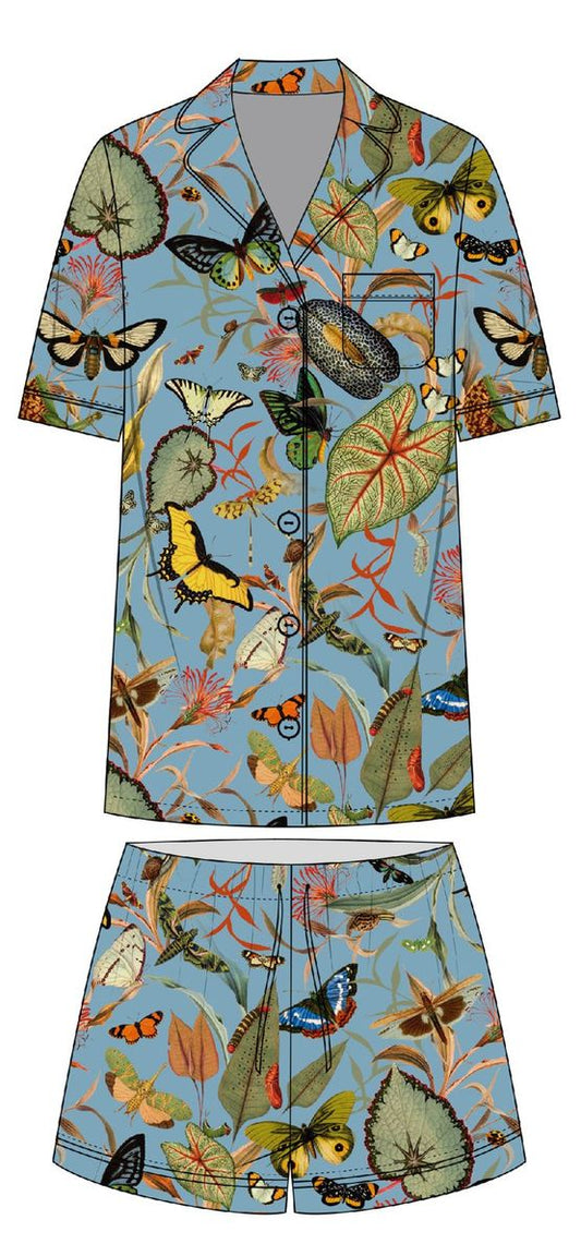Short Sleeve Pajama Shorts Set