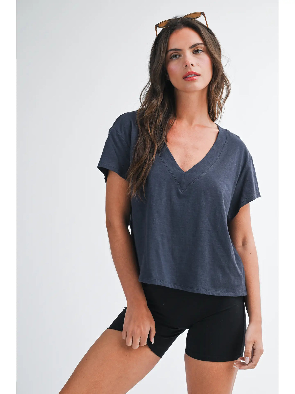 Denim Til-Neck
