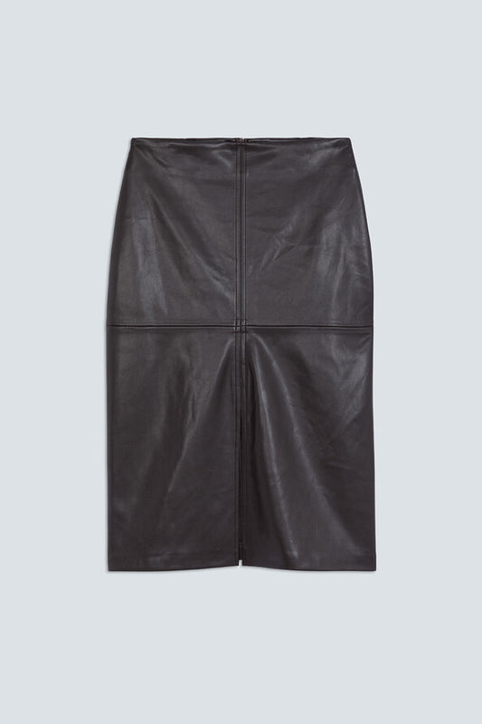 Black Forever Pleather Skirt