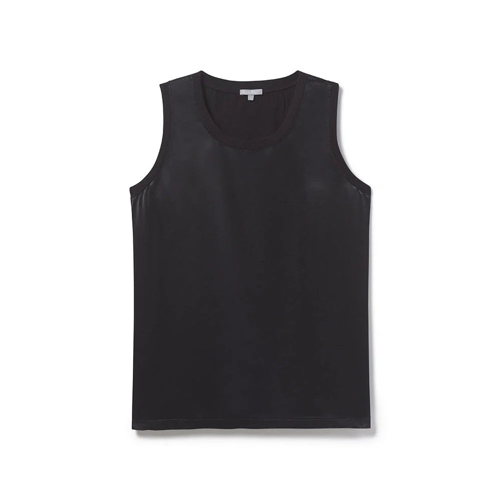 Alexa Satin Crew Tank