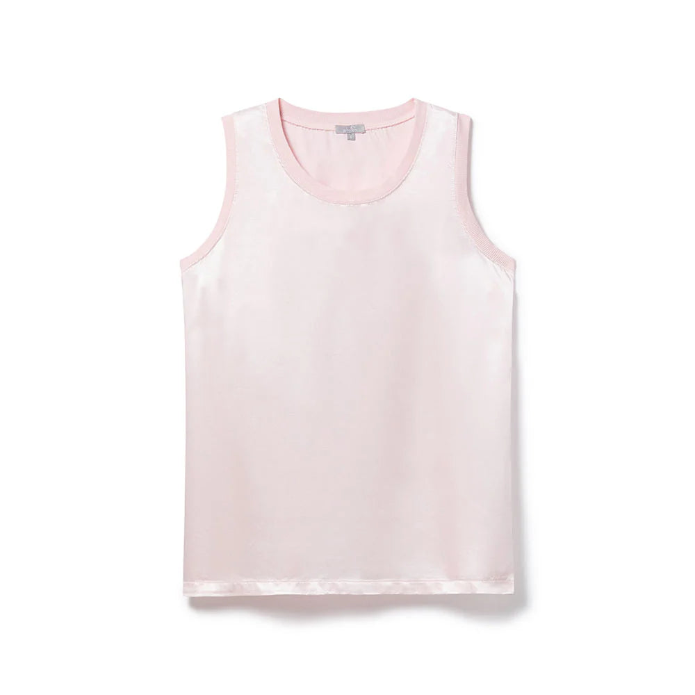 Alexa Satin Crew Tank