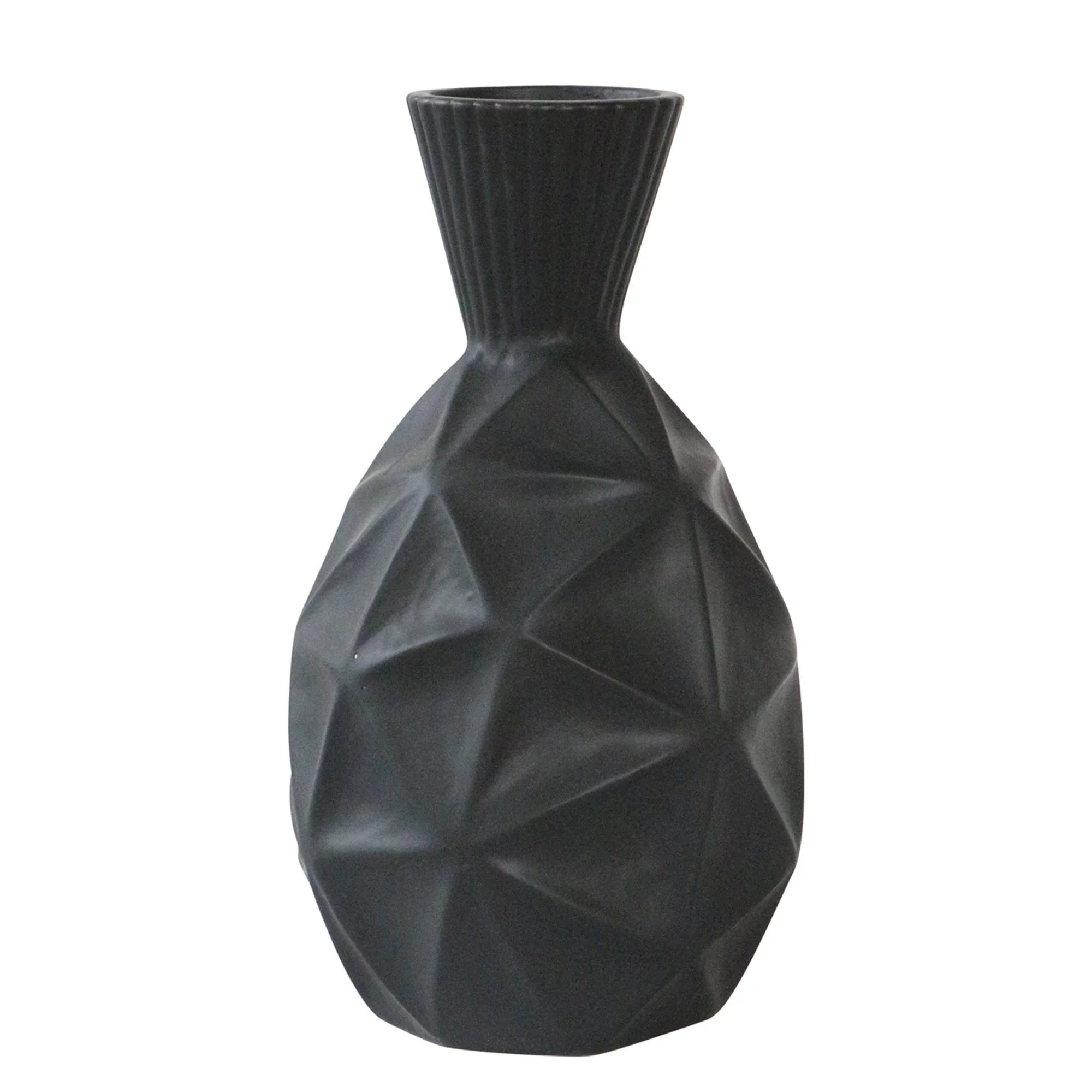 13" Textured Olpe Vase