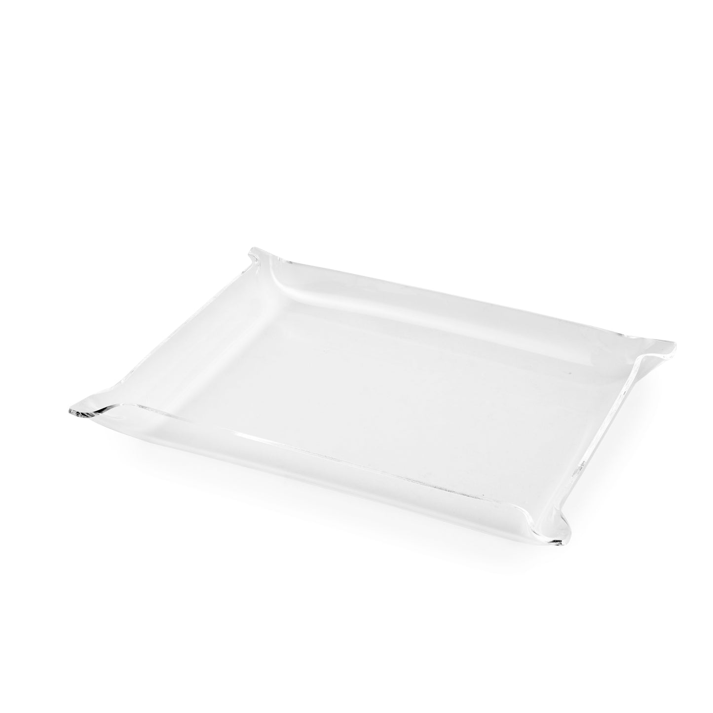 Acrylic Elegant Tray with Etched Monogram - CALL TO SPECIAL ORDER