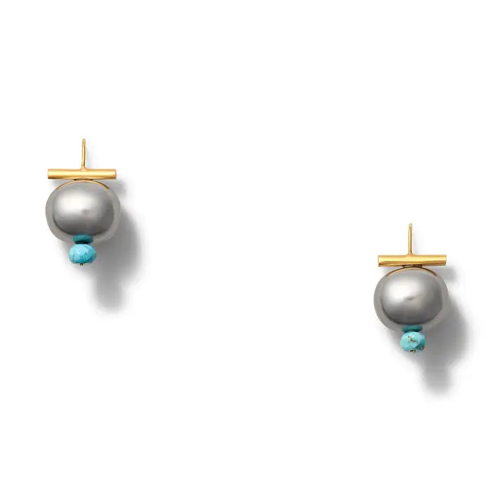 Turquoise Dove Pebble Dot