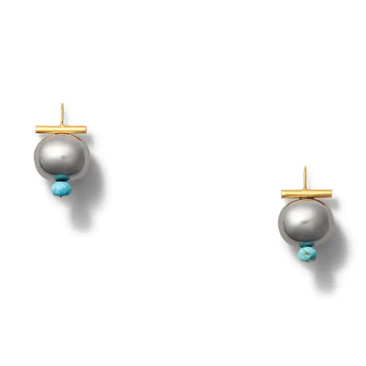 Turquoise Dove Pebble Dot