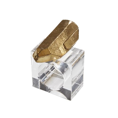 Gold Unicorn Quartz Napkin Ring