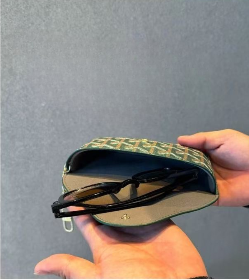 Travel-Friendly Glasses Case with Keychain Clip - Gifts