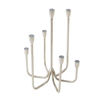 7-Tier Silver Candle Holder
