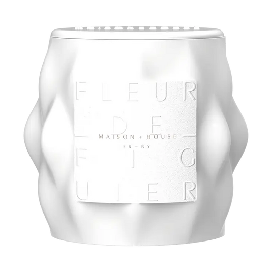 Fig Blossom / Fleur De Figuier Artisanal French-Fragrance Candle in Limoges Porcelain