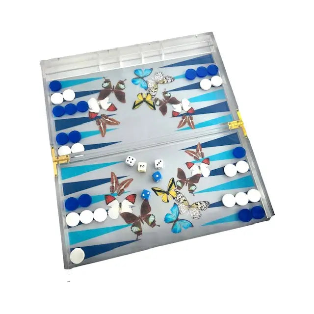 Backgammon - Orange Butterfly or Grey Butterfly