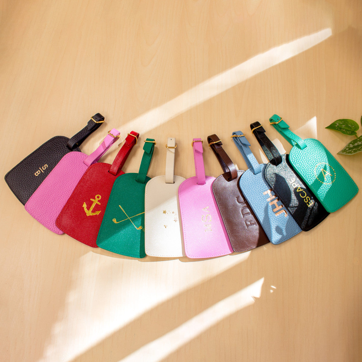 Amelia Leather Luggage Tag - CALL TO SPECIAL ORDER