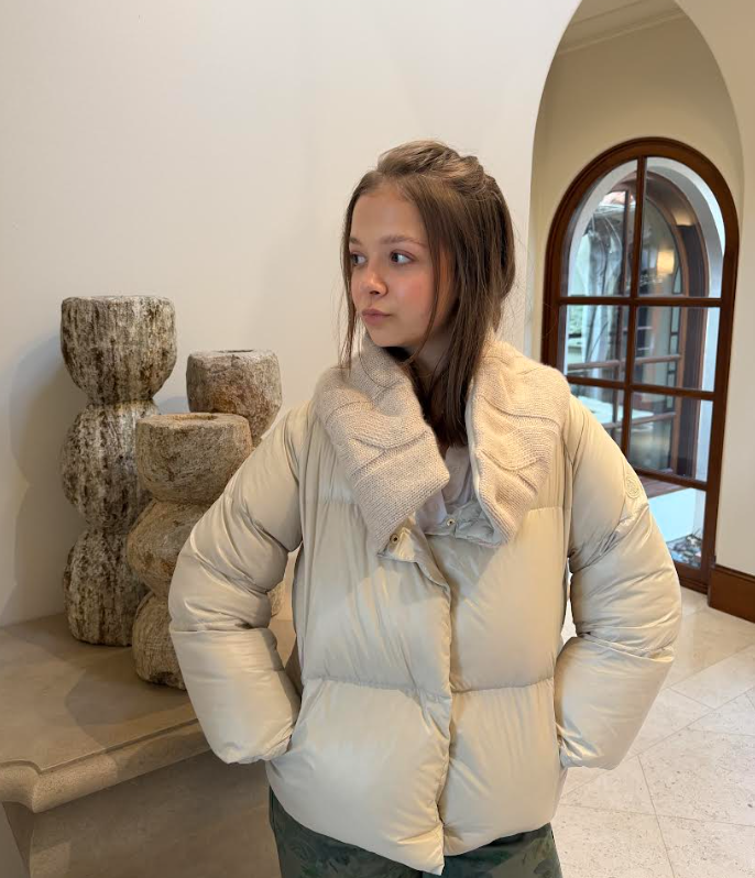 Vail Beige Shine Puffer