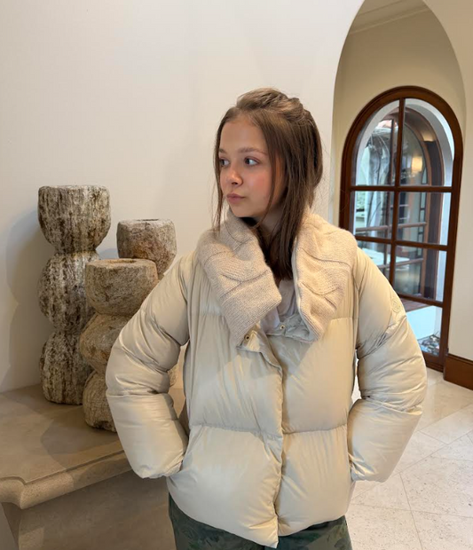 Vail Beige Shine Puffer