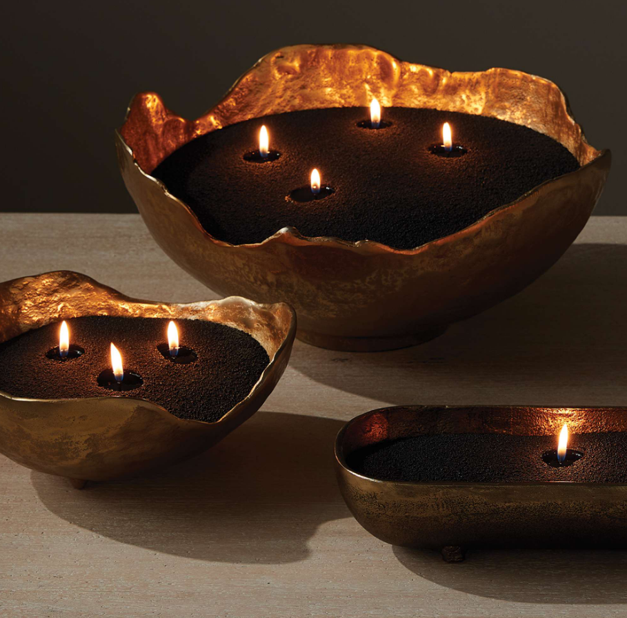 Large Roland Organic Decorative Bowl/Candle