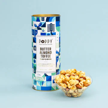 Butter Almond Toffee Holiday Popcorn